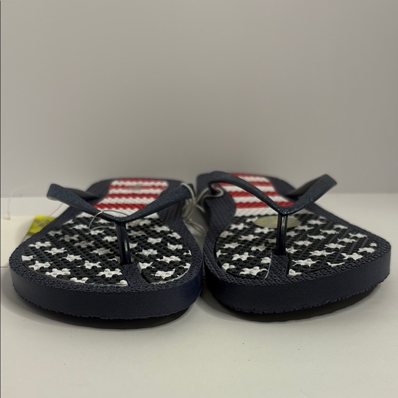 Capelli of New York Kids Red, White, and Blue Star Flip Flops - Picture 9 of 12